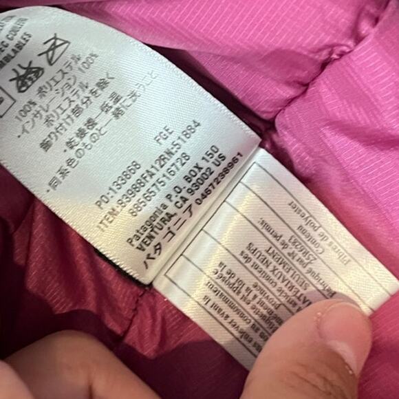 Patagonia Micro Puff Full Zip Quilted Insulated Hooded Jacket Womens XL Gray - Picture 7 of 9